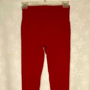 New Womens Ribbed Seamless Leggings High Waisted Workout Gym Yoga Pants - Large